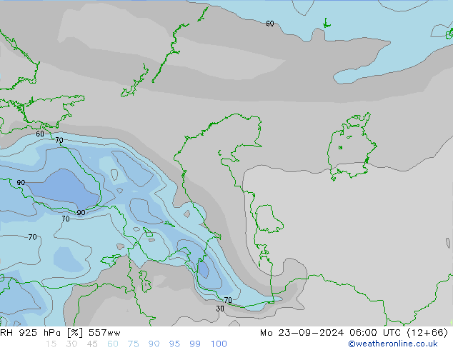 925 hPa Nispi Nem 557ww Pzt 23.09.2024 06 UTC