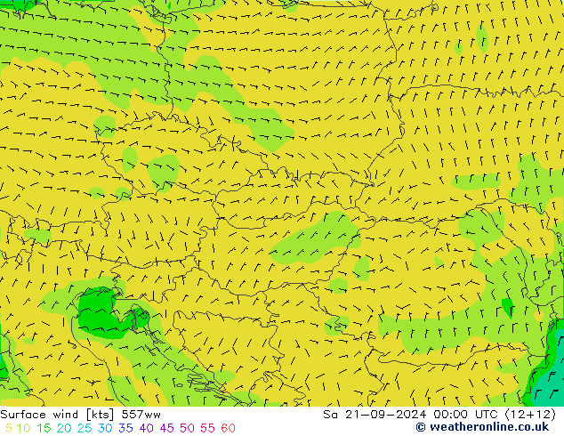Vent 10 m 557ww sam 21.09.2024 00 UTC