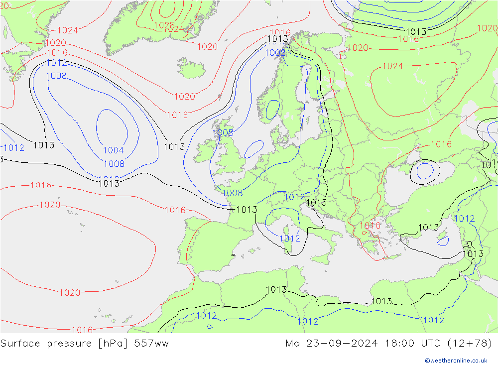 Luchtdruk (Grond) 557ww ma 23.09.2024 18 UTC