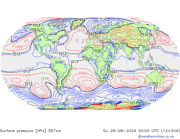 Luchtdruk (Grond) 557ww zo 29.09.2024 00 UTC