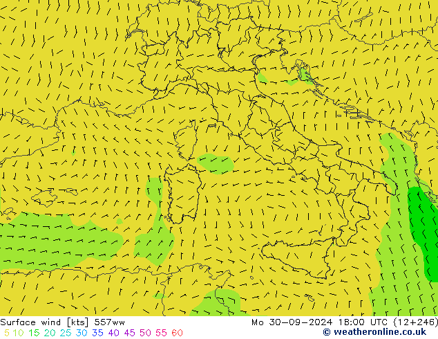 Viento 10 m 557ww lun 30.09.2024 18 UTC