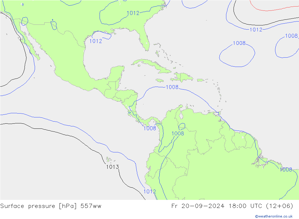 приземное давление 557ww пт 20.09.2024 18 UTC