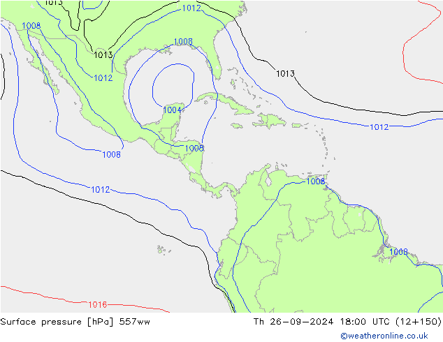 Luchtdruk (Grond) 557ww do 26.09.2024 18 UTC