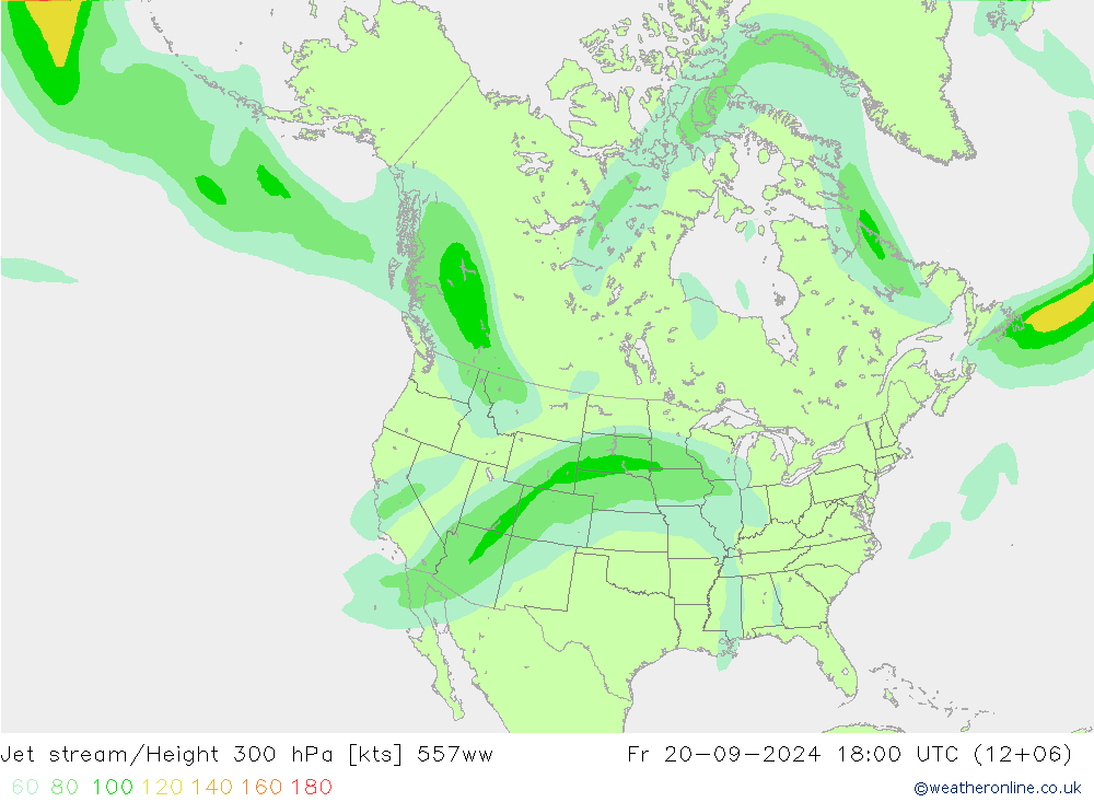 Corriente en chorro 557ww vie 20.09.2024 18 UTC