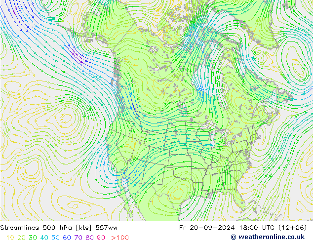 Stromlinien 500 hPa 557ww Fr 20.09.2024 18 UTC