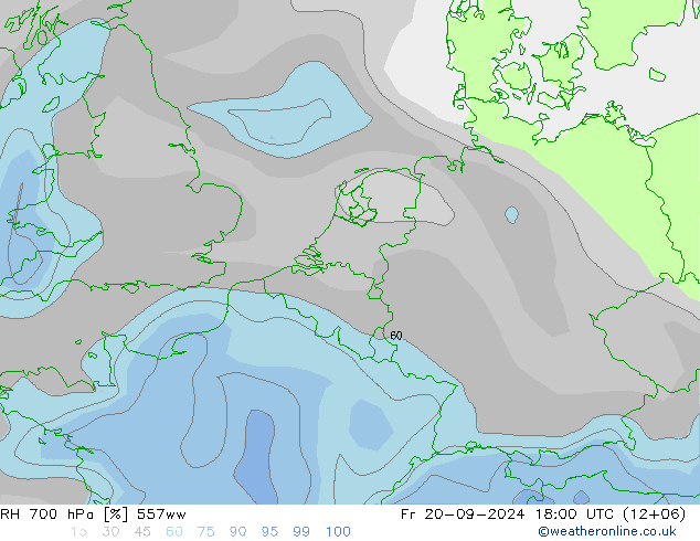 RH 700 hPa 557ww pt. 20.09.2024 18 UTC