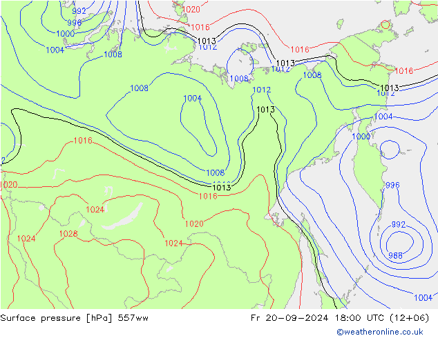 Surface pressure 557ww Fr 20.09.2024 18 UTC