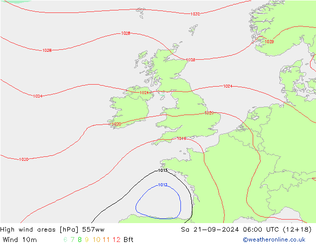 High wind areas 557ww Sa 21.09.2024 06 UTC