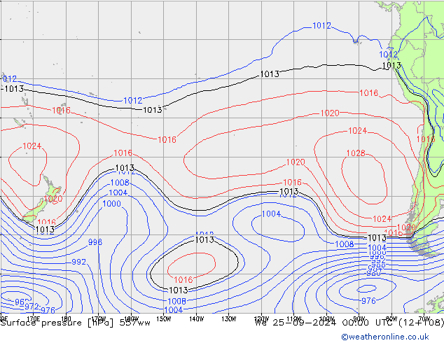 ciśnienie 557ww śro. 25.09.2024 00 UTC