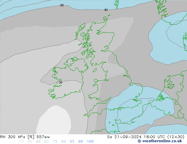 RH 300 гПа 557ww сб 21.09.2024 18 UTC