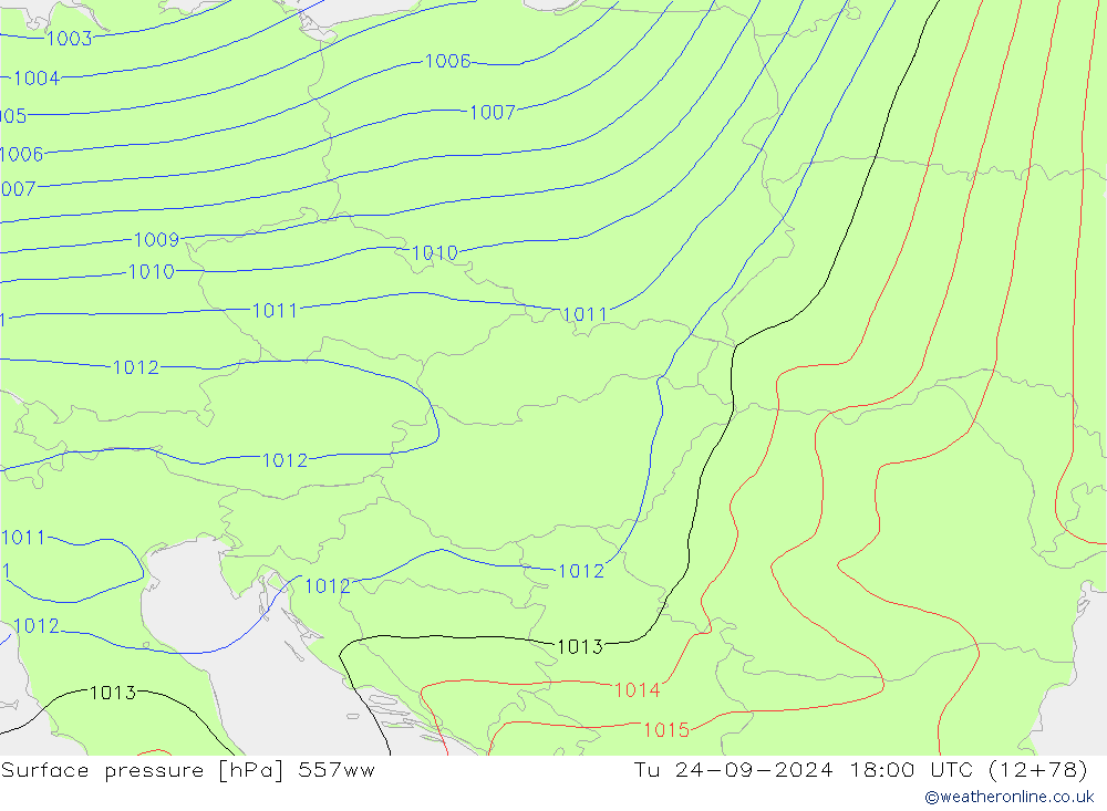 Bodendruck 557ww Di 24.09.2024 18 UTC