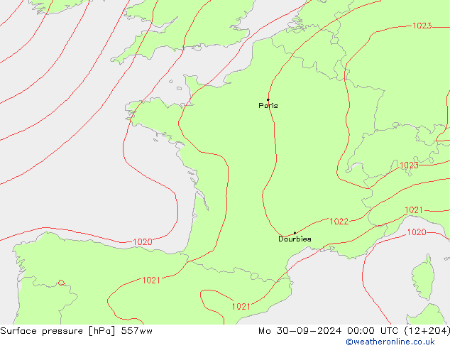 pressão do solo 557ww Seg 30.09.2024 00 UTC