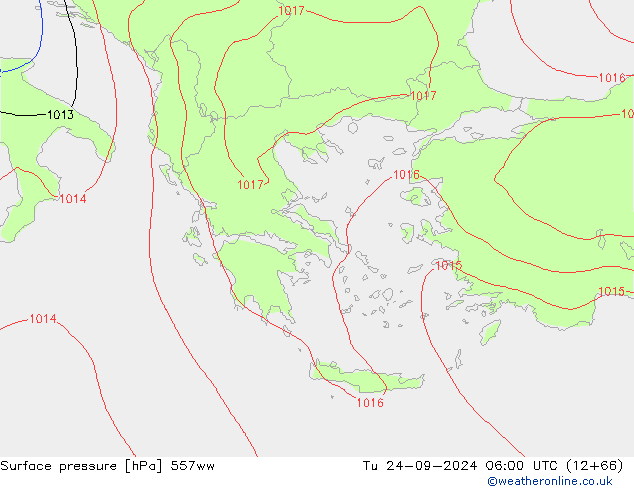 Bodendruck 557ww Di 24.09.2024 06 UTC