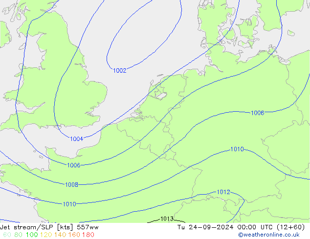 Polarjet/Bodendruck 557ww Di 24.09.2024 00 UTC