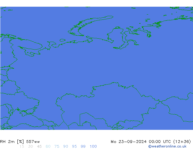 RH 2m 557ww Mo 23.09.2024 00 UTC