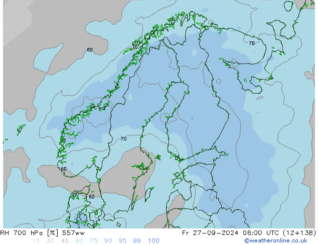 RH 700 гПа 557ww пт 27.09.2024 06 UTC