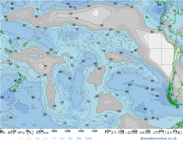 RH 850 hPa 557ww Sex 27.09.2024 06 UTC