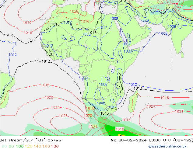 Polarjet/Bodendruck 557ww Mo 30.09.2024 00 UTC