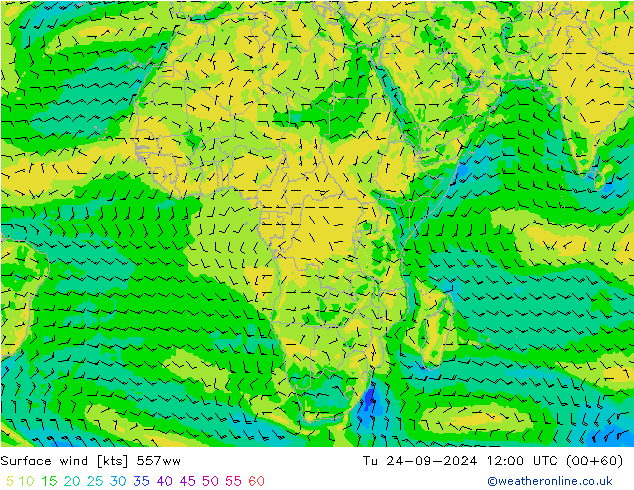 Surface wind 557ww Tu 24.09.2024 12 UTC