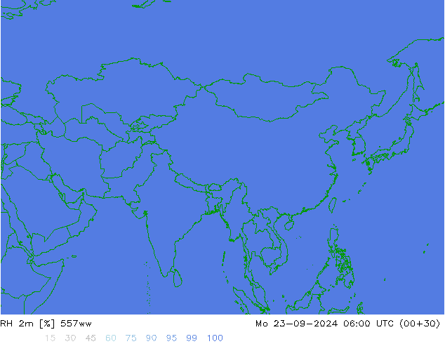 RH 2m 557ww Mo 23.09.2024 06 UTC