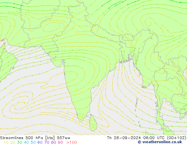 Rüzgar 500 hPa 557ww Per 26.09.2024 06 UTC