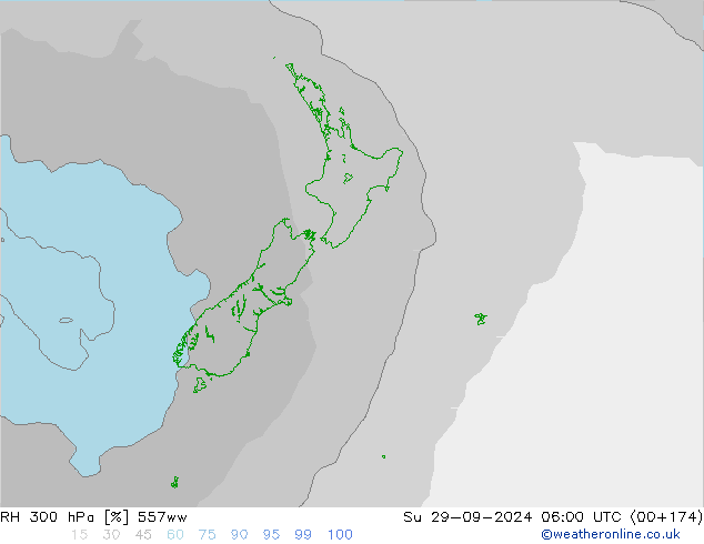 RH 300 гПа 557ww Вс 29.09.2024 06 UTC