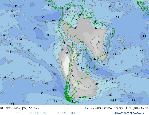 RH 925 гПа 557ww пт 27.09.2024 06 UTC