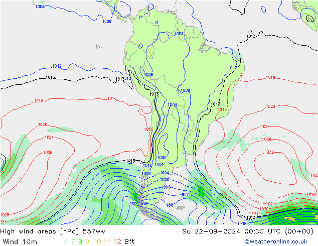 High wind areas 557ww Su 22.09.2024 00 UTC