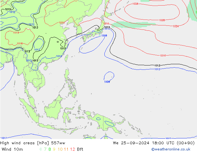 yüksek rüzgarlı alanlar 557ww Çar 25.09.2024 18 UTC