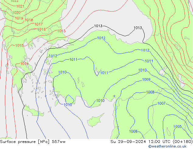 pressão do solo 557ww Dom 29.09.2024 12 UTC