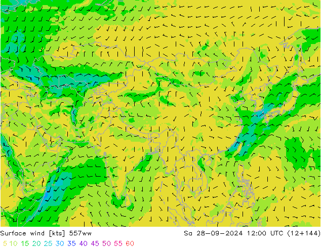 Wind 10 m 557ww za 28.09.2024 12 UTC