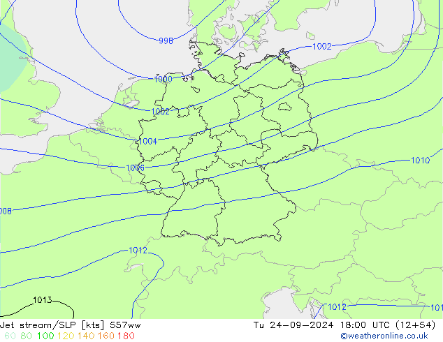 Polarjet/Bodendruck 557ww Di 24.09.2024 18 UTC