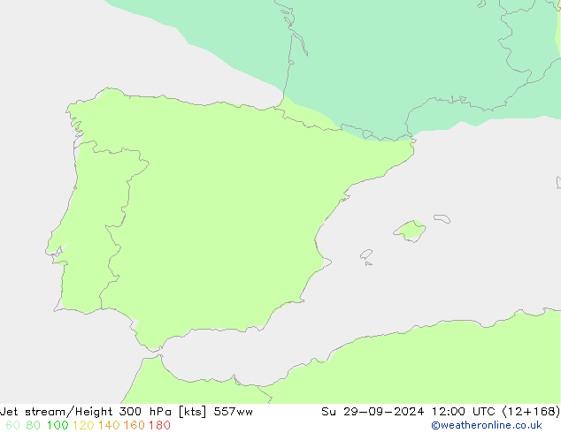 Jet stream 557ww Dom 29.09.2024 12 UTC