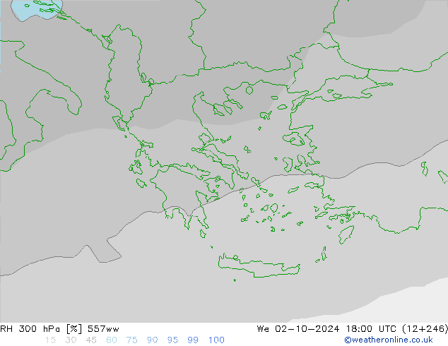 300 hPa Nispi Nem 557ww Çar 02.10.2024 18 UTC