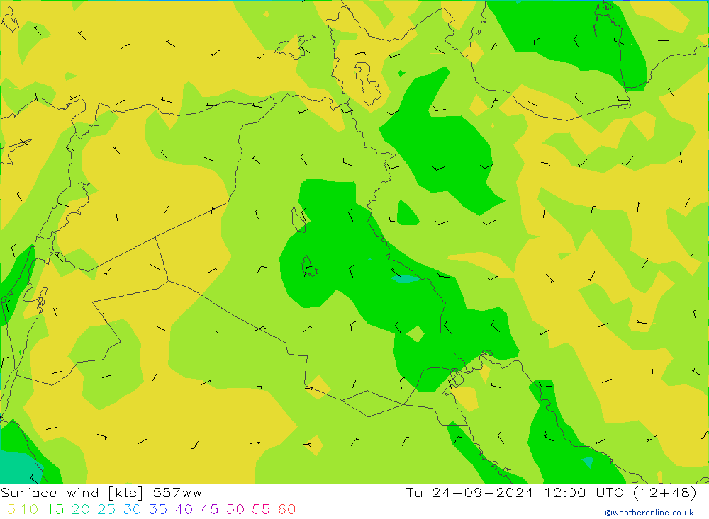 Wind 10 m 557ww di 24.09.2024 12 UTC