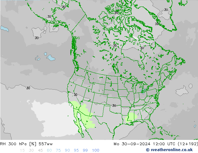 RV 300 hPa 557ww ma 30.09.2024 12 UTC