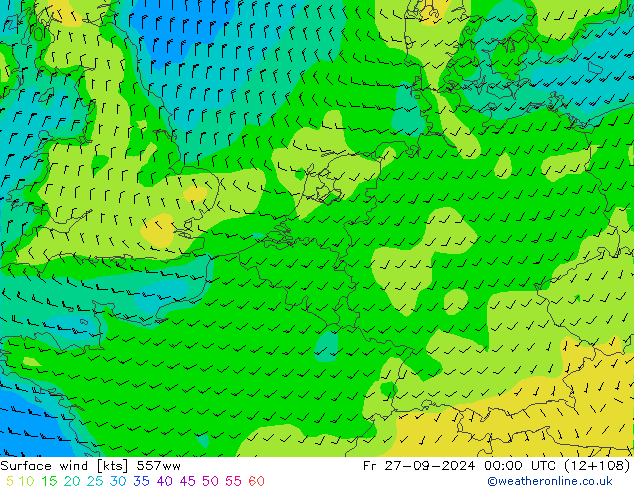 Wind 10 m 557ww vr 27.09.2024 00 UTC