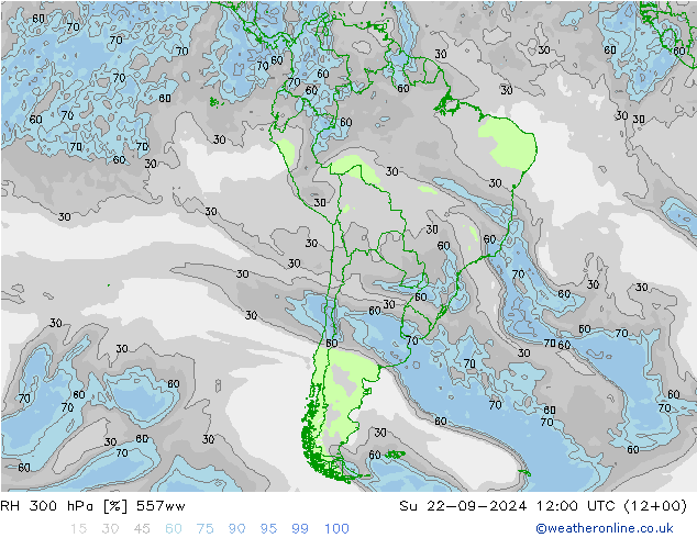 RH 300 hPa 557ww Su 22.09.2024 12 UTC