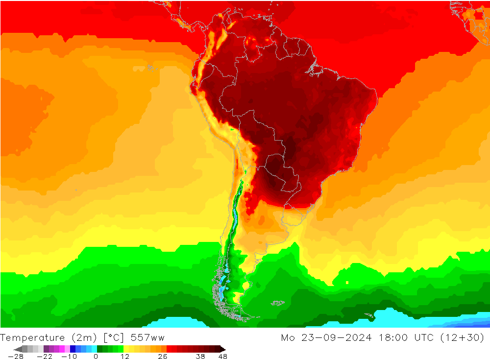 Temperatura (2m) 557ww lun 23.09.2024 18 UTC