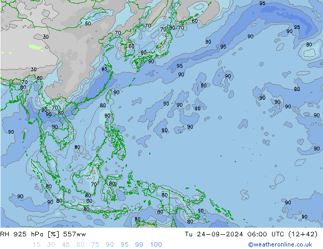 925 hPa Nispi Nem 557ww Sa 24.09.2024 06 UTC