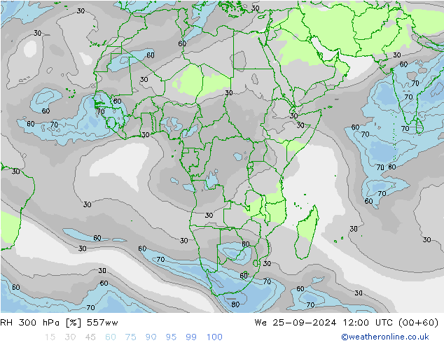 RH 300 hPa 557ww mer 25.09.2024 12 UTC