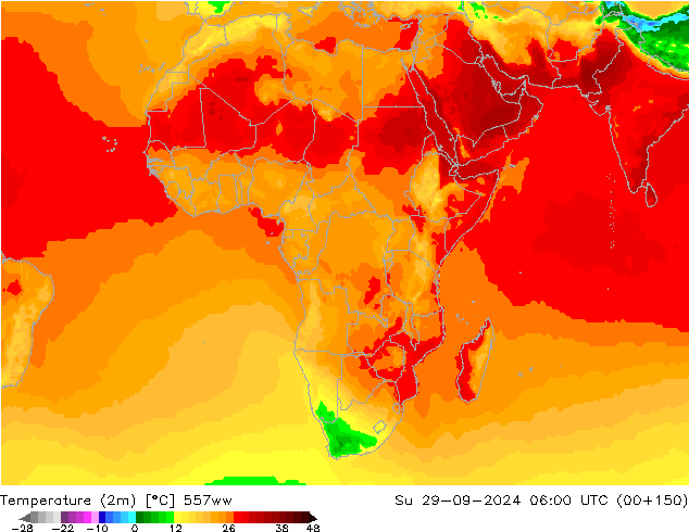 Temperatura (2m) 557ww dom 29.09.2024 06 UTC