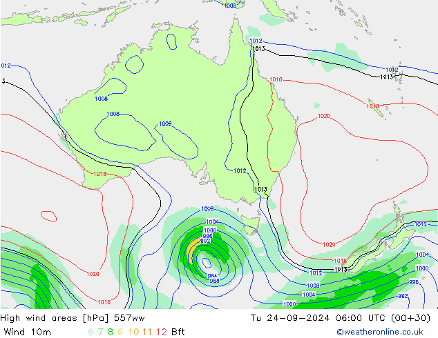 High wind areas 557ww вт 24.09.2024 06 UTC