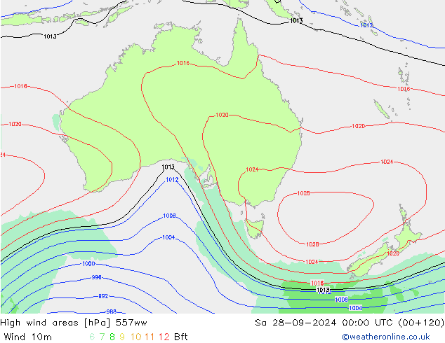 Izotacha 557ww so. 28.09.2024 00 UTC