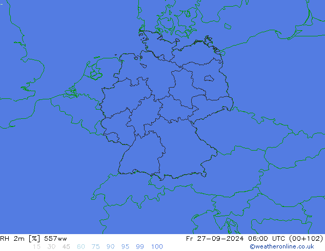 Humedad rel. 2m 557ww vie 27.09.2024 06 UTC