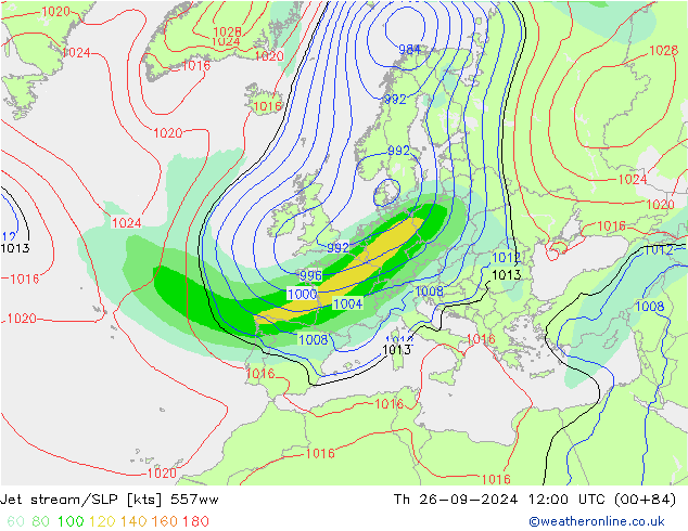 Polarjet/Bodendruck 557ww Do 26.09.2024 12 UTC