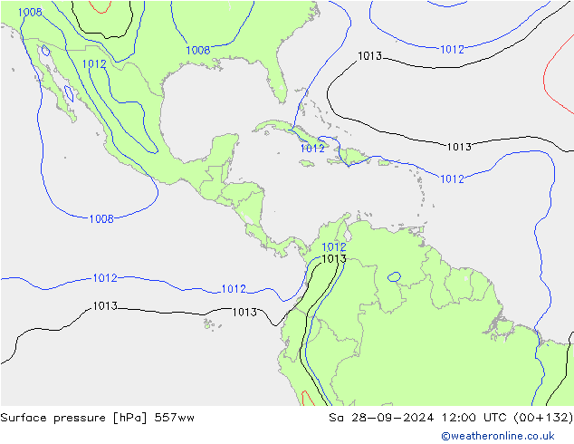 Surface pressure 557ww Sa 28.09.2024 12 UTC