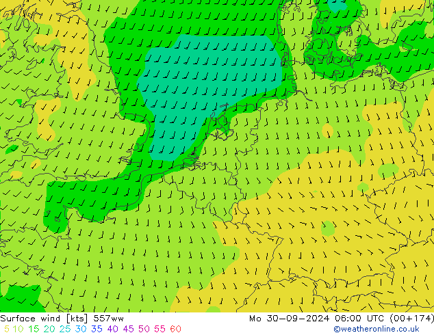 Vento 10 m 557ww Seg 30.09.2024 06 UTC