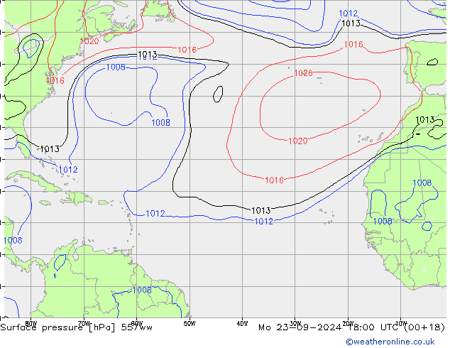 приземное давление 557ww пн 23.09.2024 18 UTC