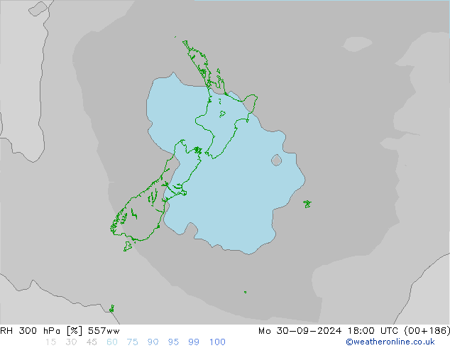 300 hPa Nispi Nem 557ww Pzt 30.09.2024 18 UTC